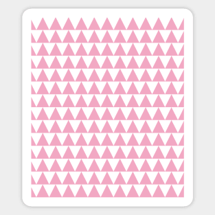 White and Blush Pink Zig Zag Design Sticker